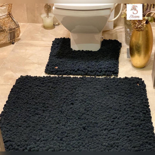 Black Buffy Bathroom Set (1 or 2 or 3 pcs)